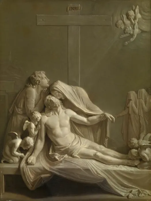 Framed Print : Deposition (after Antonio Canova), 1800. Creator: Bernardino Nocchi Framed Print : Deposition (after Antonio Canova), 1800. Creator: Bernardino Nocchi