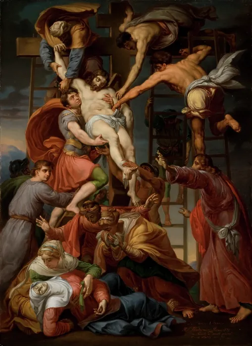 Framed Print : Deposition from the Cross, 1831. Creator: Rafal Hadziewicz Framed Print : Deposition from the Cross, 1831. Creator: Rafal Hadziewicz
