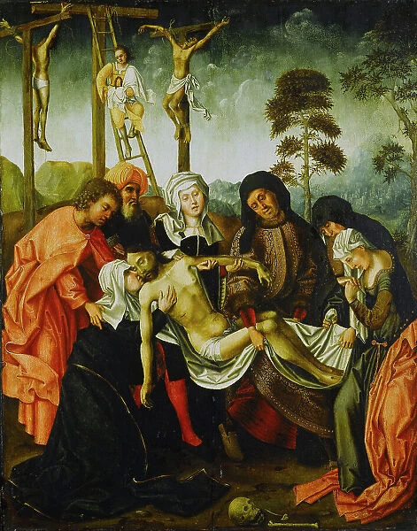 Deposition from the cross, after Van der Weyden. Creator: Unknown