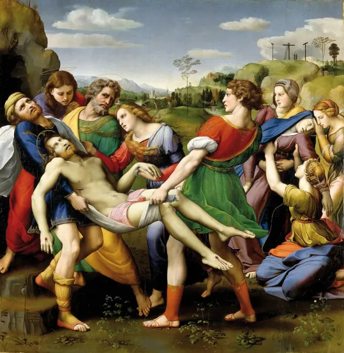 Framed Print : The Deposition (Pala Baglioni), 1507 Framed Print : The Deposition (Pala Baglioni), 1507