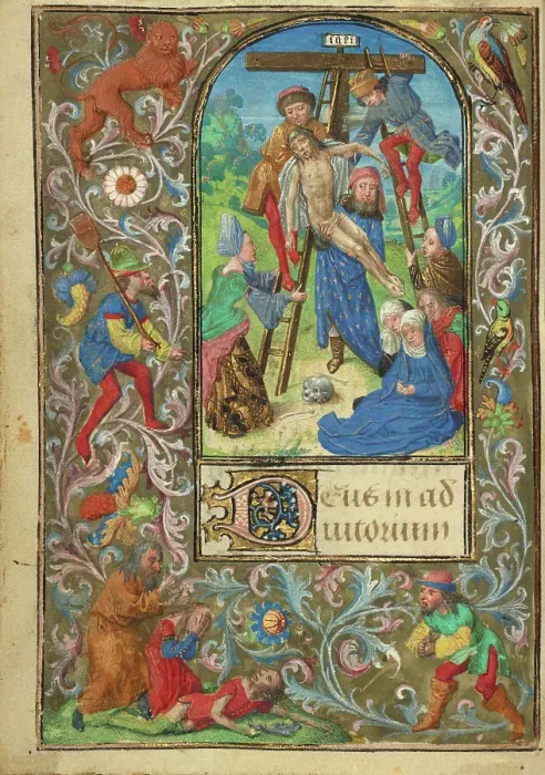 Framed Print : The Deposition; Prayer Book of Charles the Bold, about 1471. Creator: Master of Mary of Burgundy Framed Print : The Deposition; Prayer Book of Charles the Bold, about 1471. Creator: Master of Mary of Burgundy