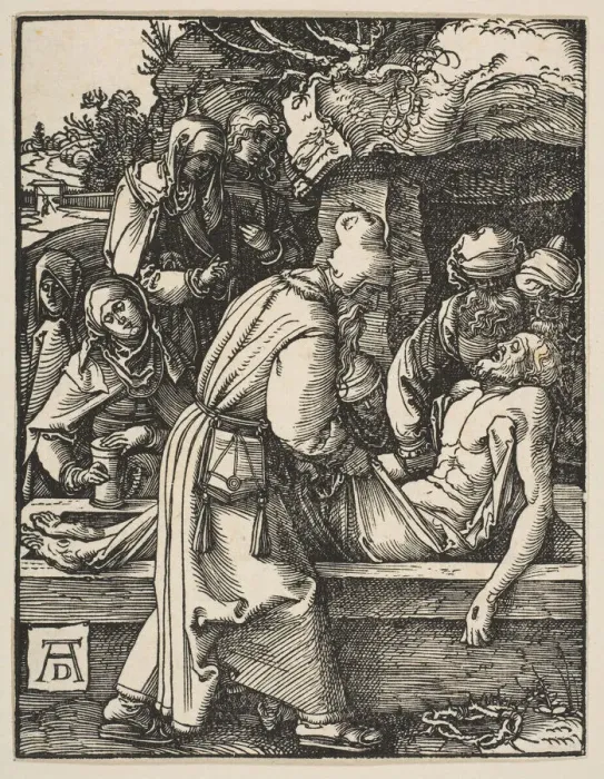 Framed Print : The Deposition, from The Small Passion, ca. 1509. Creator: Albrecht Durer Framed Print : The Deposition, from The Small Passion, ca. 1509. Creator: Albrecht Durer
