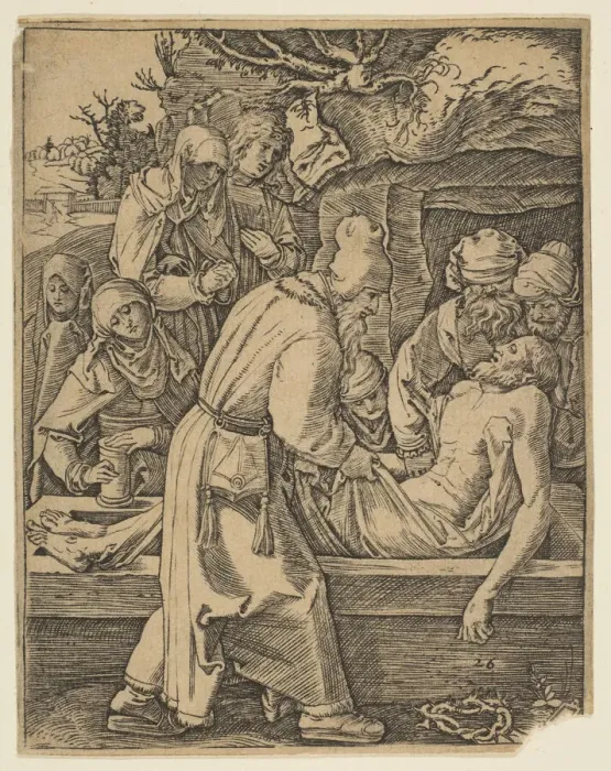 Framed Print : The Deposition, from The Small Passion (copy). n. d. Creator: Marcantonio Raimondi Framed Print : The Deposition, from The Small Passion (copy). n. d. Creator: Marcantonio Raimondi