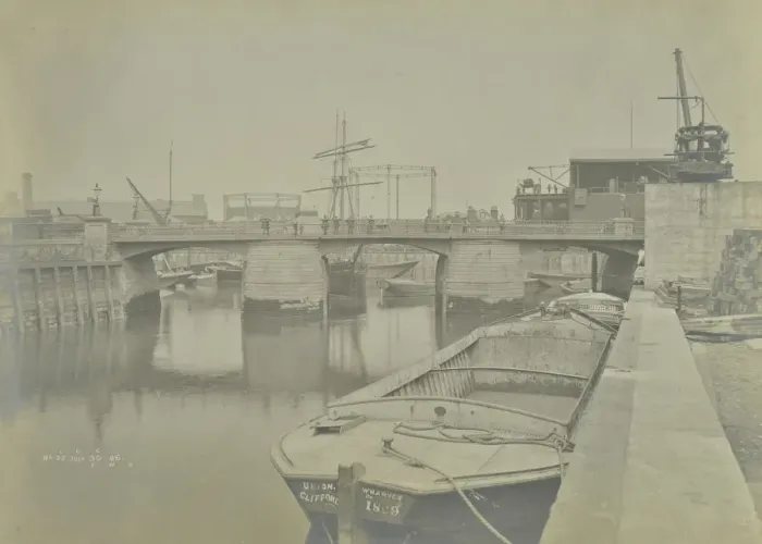 Framed Print : Deptford Creek Bridge, London, 1896 Framed Print : Deptford Creek Bridge, London, 1896