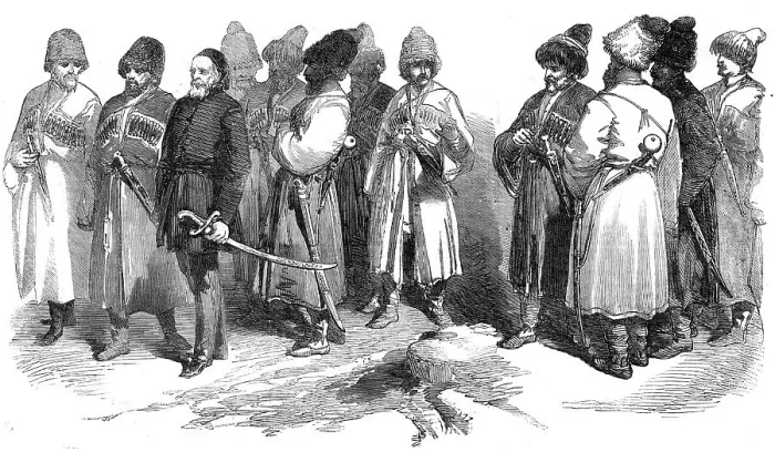 Framed Print : Deputation of Circassian Chiefs to the Sultan, 1856. Creator: Unknown