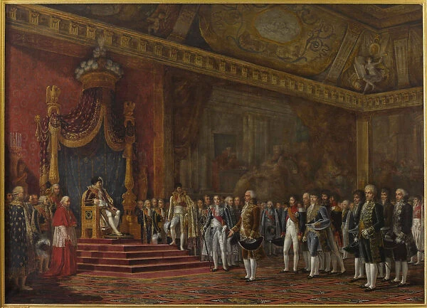 Deputation from the Roman Senate presenting its homage to Napoleon I on 16 November 1809, 1810