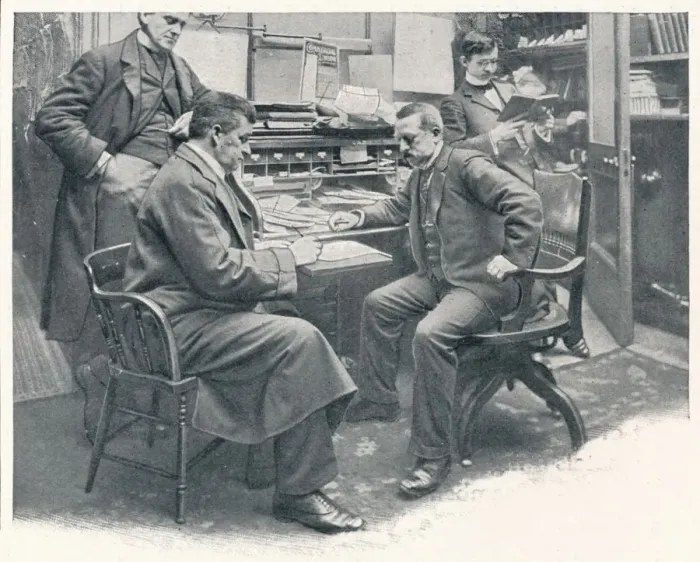 Framed Print : In the Deputy Consul-Generals office at the American Consulate, London, c1903 (1903) Framed Print : In the Deputy Consul-Generals office at the American Consulate, London, c1903 (1903)