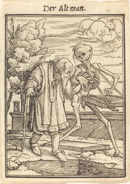 Framed Print : Der Alt man. Creator: Hans Holbein the Younger Framed Print : Der Alt man. Creator: Hans Holbein the Younger