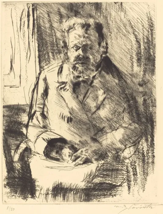Framed Print : Der Dichter (The Poet), 1920. Creator: Lovis Corinth Framed Print : Der Dichter (The Poet), 1920. Creator: Lovis Corinth