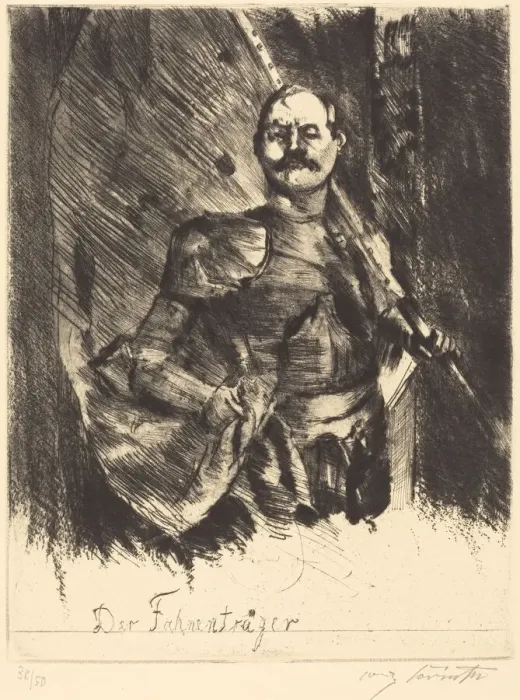 Framed Print : Der Fahnentrager (The Standard Bearer), 1920. Creator: Lovis Corinth Framed Print : Der Fahnentrager (The Standard Bearer), 1920. Creator: Lovis Corinth