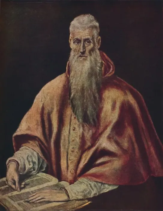 Framed Print : Der Heilige Hieronymus Als Kardinal, (Saint Jerome as Cardinal), c1590-1600, (1938). Artist: El Greco Framed Print : Der Heilige Hieronymus Als Kardinal, (Saint Jerome as Cardinal), c1590-1600, (1938). Artist: El Greco