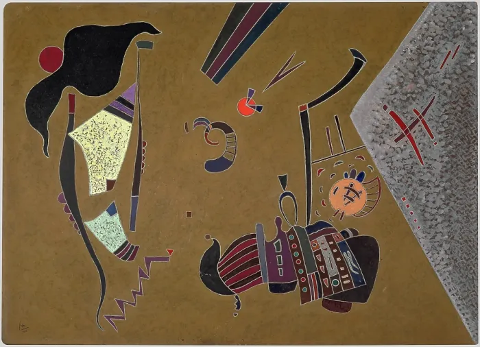 Framed Print : Der kleine rote Kreis (The small red circle), 1944. Creator: Kandinsky, Wassily Vasilyevich (1866-1944) Framed Print : Der kleine rote Kreis (The small red circle), 1944. Creator: Kandinsky, Wassily Vasilyevich (1866-1944)