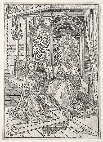 Der Schatzbehalter: The Trinity, 1491. Creator: Michael Wolgemut (German, 1434-1519)