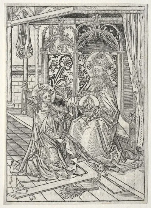 Framed Print : Der Schatzbehalter: The Trinity, 1491. Creator: Michael Wolgemut (German, 1434-1519) Framed Print : Der Schatzbehalter: The Trinity, 1491. Creator: Michael Wolgemut (German, 1434-1519)