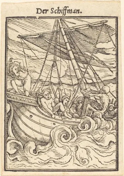 Framed Print : Der Schiffman. Creator: Hans Holbein the Younger Framed Print : Der Schiffman. Creator: Hans Holbein the Younger