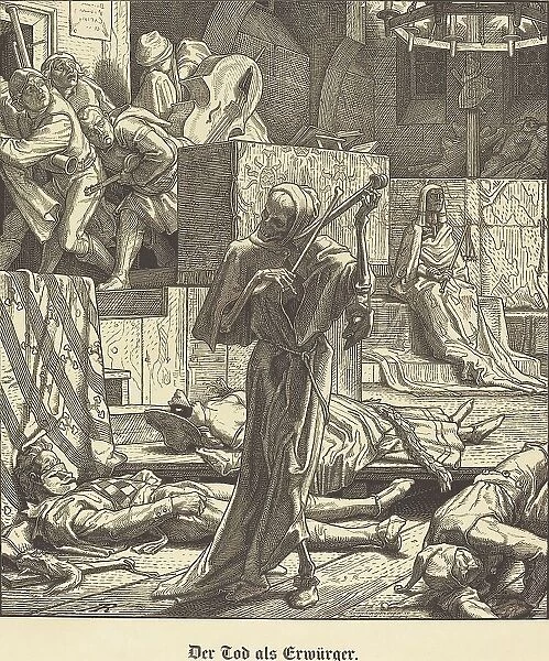 Der Tod als Erwürger (Death as Strangler), 1851. Creator: Alfred Rethel
