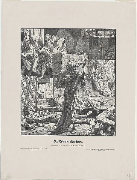 Der Tod als Freund (Death as a Friend), 1831. Creator: Alfred Rethel