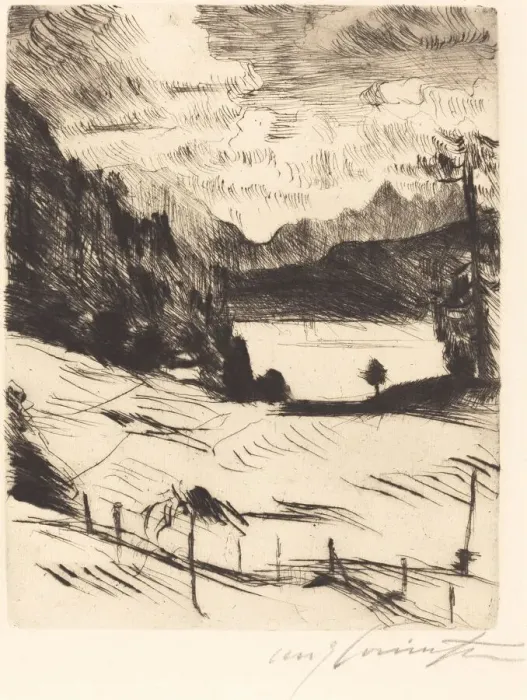 Framed Print : Der Walchensee (The Walchensee), 1920. Creator: Lovis Corinth Framed Print : Der Walchensee (The Walchensee), 1920. Creator: Lovis Corinth