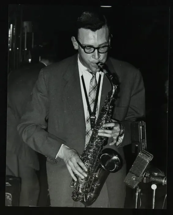 Framed Print : Derek Humble playing alto saxophone at the Civic Restaurant, College Green, Bristol, 1955 Framed Print : Derek Humble playing alto saxophone at the Civic Restaurant, College Green, Bristol, 1955