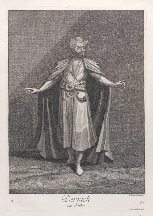 Framed Print : Dervich, des Indes, 1714-15. Creator: Unknown Framed Print : Dervich, des Indes, 1714-15. Creator: Unknown