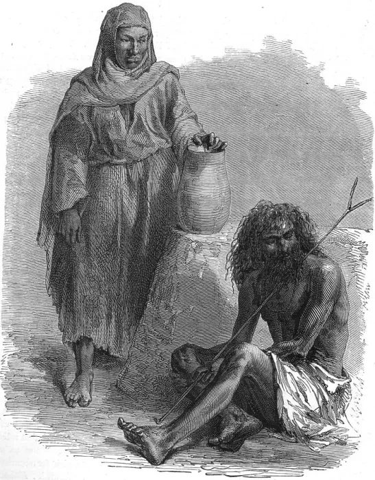 Framed Print : Dervish and peasant women; A journey through Soudan and Western Abyssinia... 1875. Creator: Unknown Framed Print : Dervish and peasant women; A journey through Soudan and Western Abyssinia... 1875. Creator: Unknown