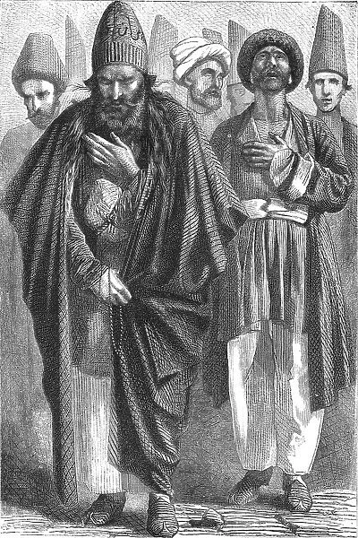 Dervish and penitent, Russian Geogia; A Journey on the Volga, 1875. Creator: Nicholas Rowe