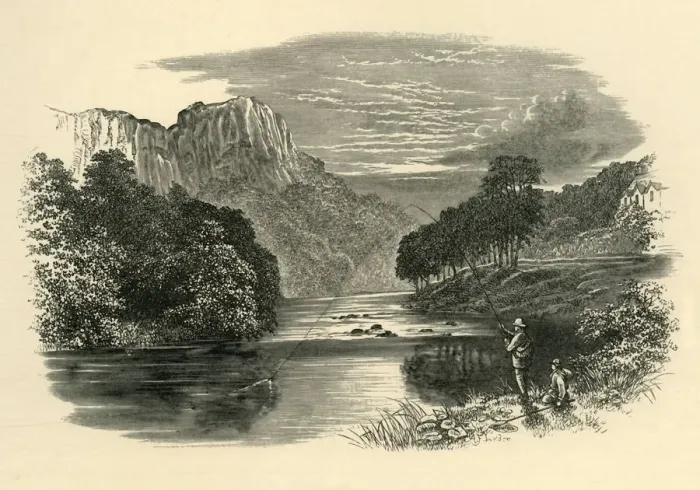 Framed Print : On the Derwent, c1890. Creator: Unknown