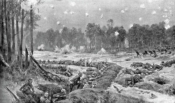 Des Hauts-de-Meuse a l'Aisne; L'attaque des tranchees allemandes de Nogent-l'Abbesse, 1914. Creator: Unknown