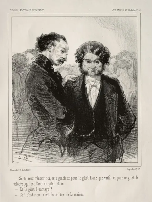 Framed Print : Des Meres de Famille!. Creator: Paul Gavarni (French, 1804-1866) Framed Print : Des Meres de Famille!. Creator: Paul Gavarni (French, 1804-1866)