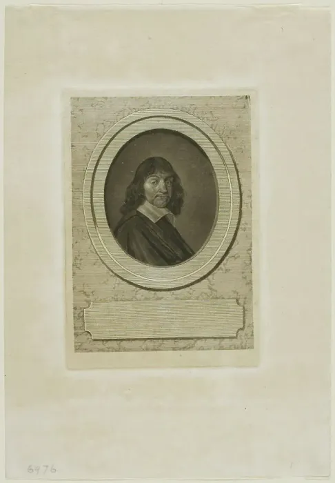 Framed Print : Descartes, n.d. Creator: Jean-Baptiste de Grateloup Framed Print : Descartes, n.d. Creator: Jean-Baptiste de Grateloup
