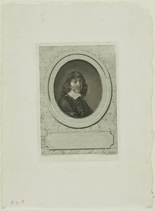 Framed Print : Descartes, n.d. Creator: Jean-Baptiste de Grateloup Framed Print : Descartes, n.d. Creator: Jean-Baptiste de Grateloup