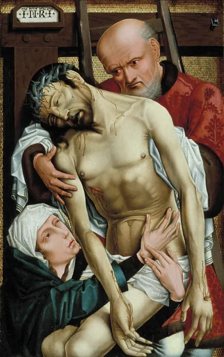 Framed Print : The Descent from the Cross, 15th century. Creator: School of Rogier van der Weyden Framed Print : The Descent from the Cross, 15th century. Creator: School of Rogier van der Weyden