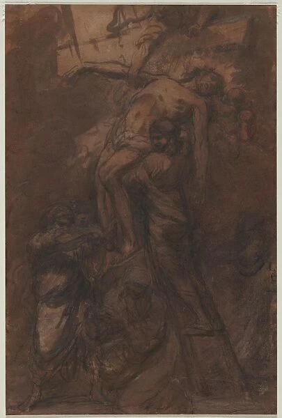 Descent from the Cross, 1600s. Creator: Anonymous