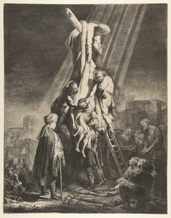 Framed Print : Descent from the Cross, 1633. Creator: Rembrandt Harmensz van Rijn Framed Print : Descent from the Cross, 1633. Creator: Rembrandt Harmensz van Rijn