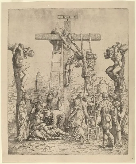 Framed Print : The Descent from the Cross, 16th century. Creator: Unknown Framed Print : The Descent from the Cross, 16th century. Creator: Unknown