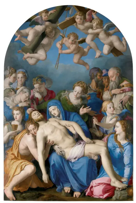 Framed Print : The Descent from the Cross, c. 1544 Framed Print : The Descent from the Cross, c. 1544