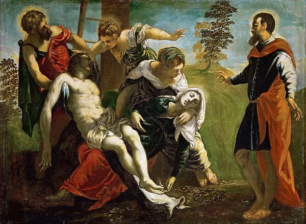 The Descent from the Cross, c. 1548. Creator: Tintoretto, Jacopo (1518-1594)