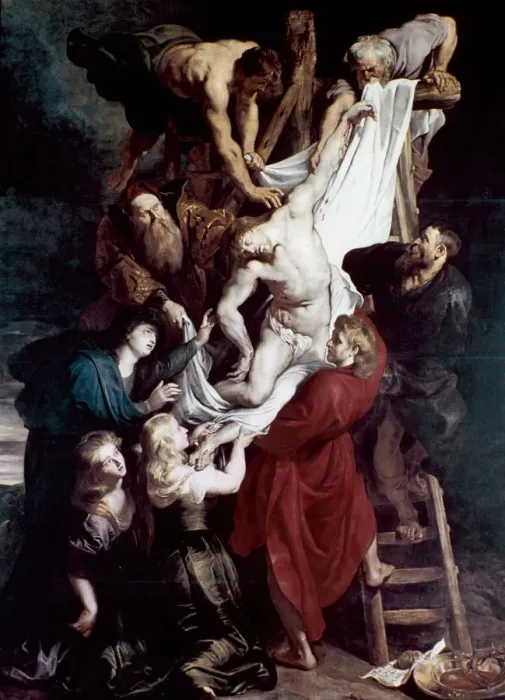 Framed Print : Descent from the Cross, c1612-1614. Artist: Peter Paul Rubens Framed Print : Descent from the Cross, c1612-1614. Artist: Peter Paul Rubens