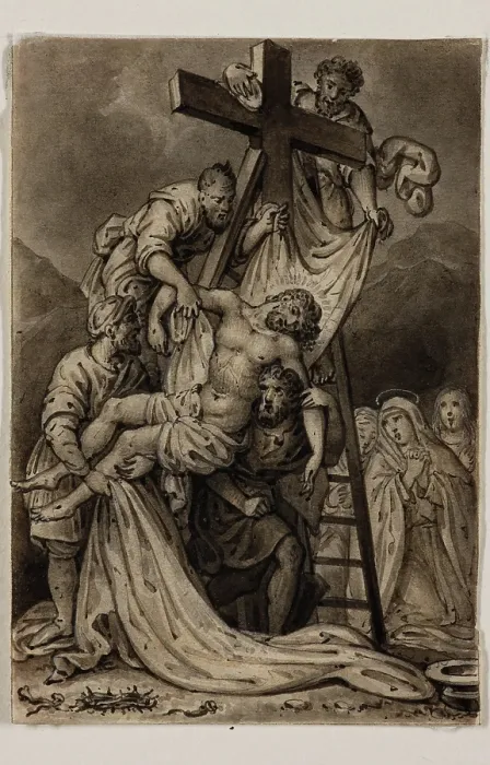 Framed Print : Descent from the Cross, early 19th century. Creators: Alexandre Joseph Desenne, Jesus Christ Framed Print : Descent from the Cross, early 19th century. Creators: Alexandre Joseph Desenne, Jesus Christ