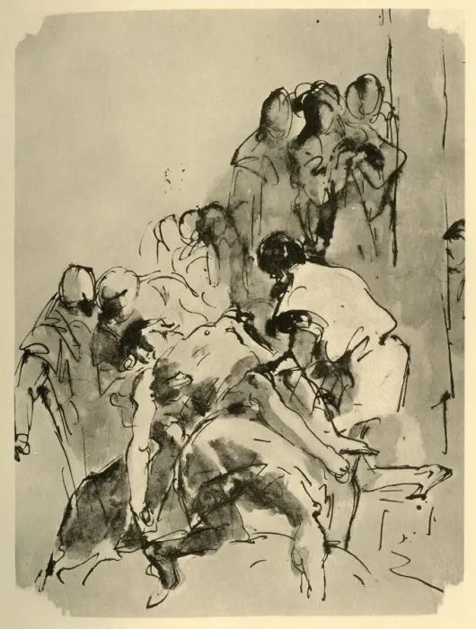 Framed Print : Descent from the Cross, mid 18th century, (1928). Artist: Giovanni Battista Tiepolo Framed Print : Descent from the Cross, mid 18th century, (1928). Artist: Giovanni Battista Tiepolo