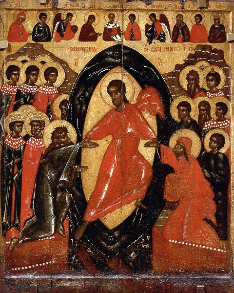 The Descent into Hell with Deesis and Selected Saints, End of 14th cen Artist: Russian icon