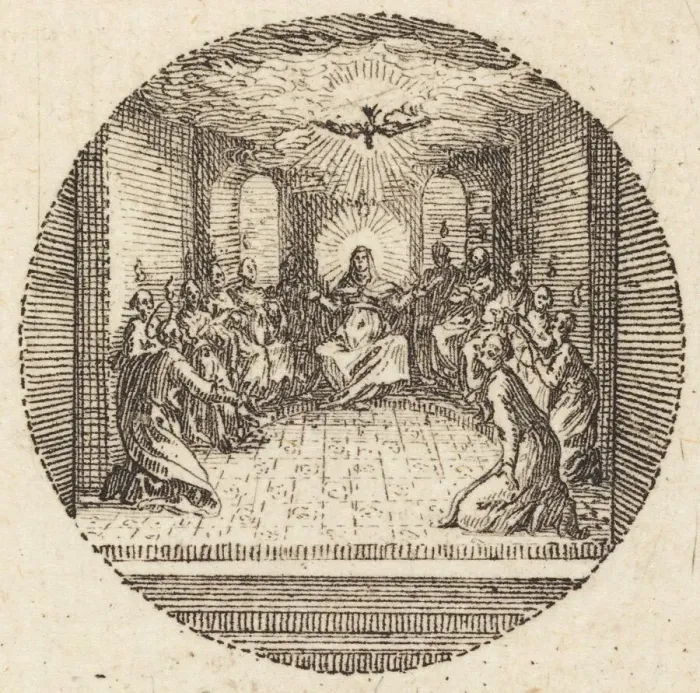 Framed Print : The Descent of the Holy Dove, c. 1631. Creator: Jacques Callot Framed Print : The Descent of the Holy Dove, c. 1631. Creator: Jacques Callot