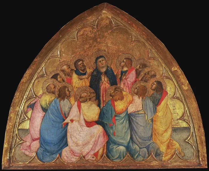 Framed Print : The Descent of the Holy Spirit, 1390-1395. Creator: Gaddi, Agnolo (1350-1396) Framed Print : The Descent of the Holy Spirit, 1390-1395. Creator: Gaddi, Agnolo (1350-1396)