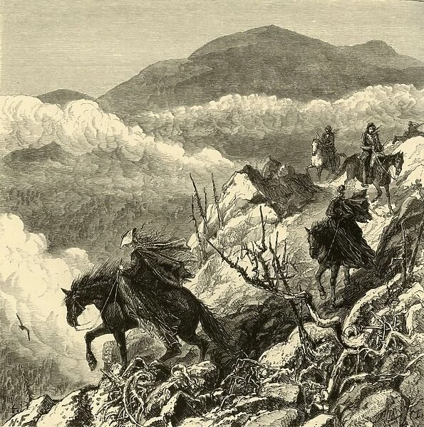 The Descent from Mount Washington, 1872. Creator: W. H. Morse