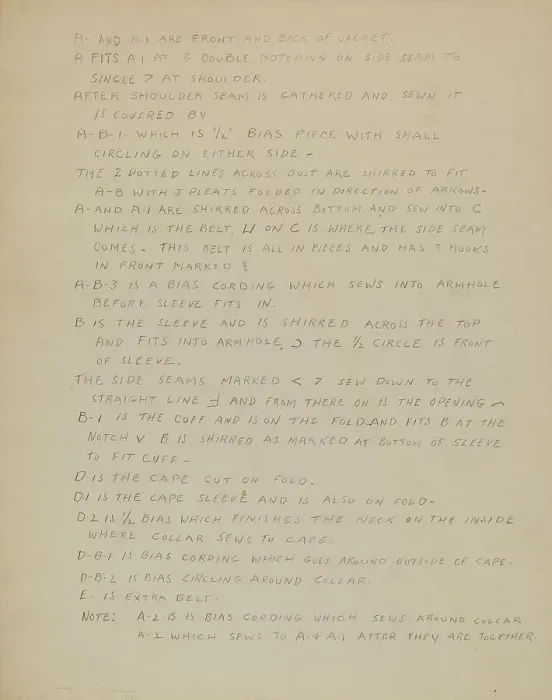 Framed Print : Description of a Girl's Dress, c. 1937. Creator: Nancy Crimi Framed Print : Description of a Girl's Dress, c. 1937. Creator: Nancy Crimi