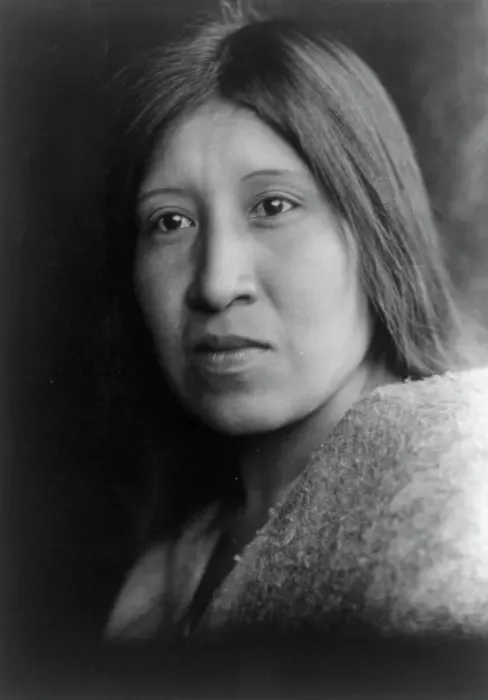 Framed Print : A desert Cahuilla woman, c1924. Creator: Edward Sheriff Curtis Framed Print : A desert Cahuilla woman, c1924. Creator: Edward Sheriff Curtis