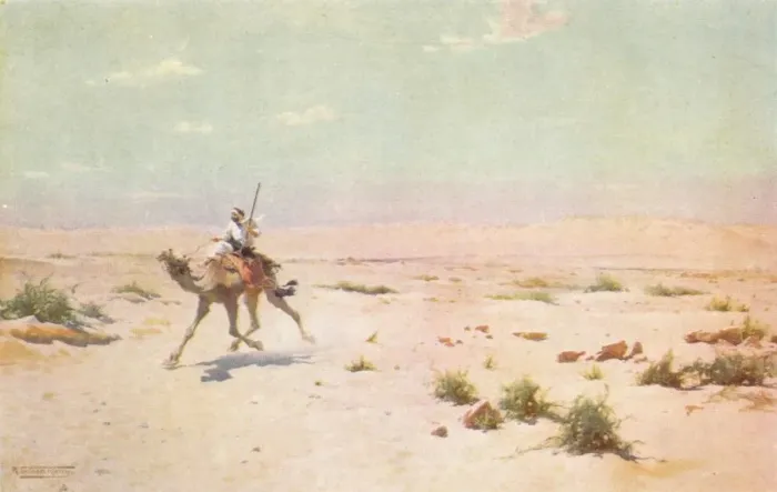 Framed Print : A Desert Courier, c1880, (1904). Artist: Robert George Talbot Kelly