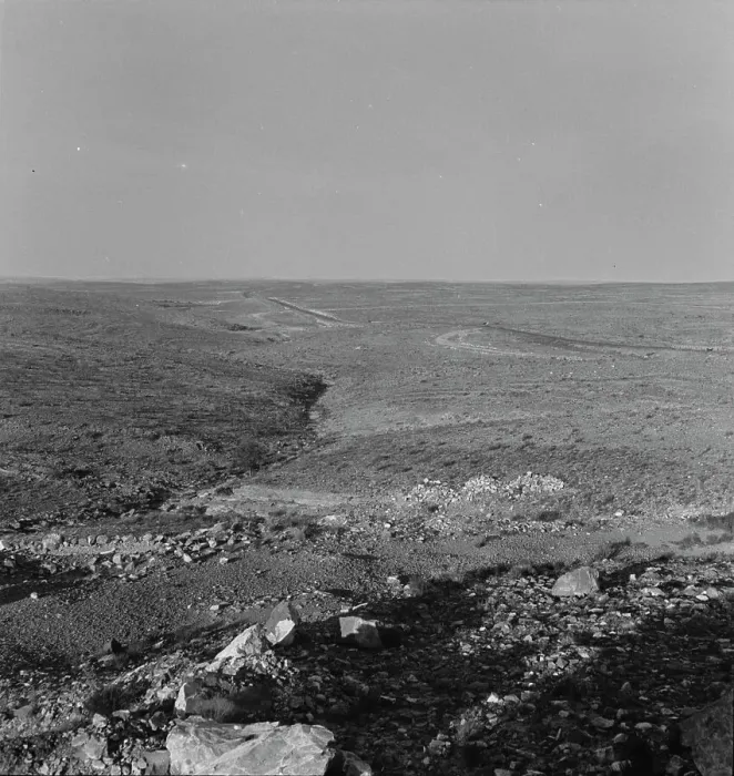 Framed Print : Desert and highway west of Roswell, New Mexico, 1938. Creator: Dorothea Lange Framed Print : Desert and highway west of Roswell, New Mexico, 1938. Creator: Dorothea Lange