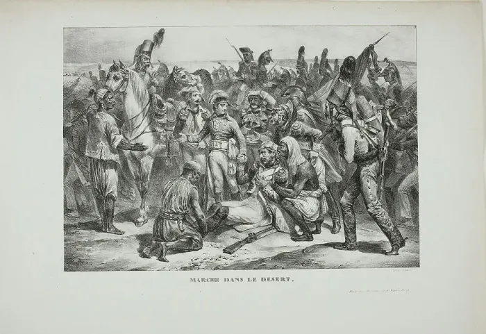 Framed Print : Desert March, 1826. Creator: Auguste Raffet Framed Print : Desert March, 1826. Creator: Auguste Raffet