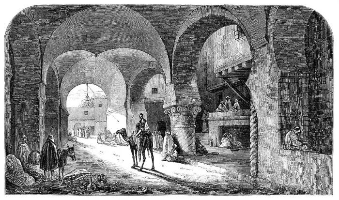 Framed Print : The Desert Route - Caravanserai, near El Arish, 1857. Creator: Unknown Framed Print : The Desert Route - Caravanserai, near El Arish, 1857. Creator: Unknown